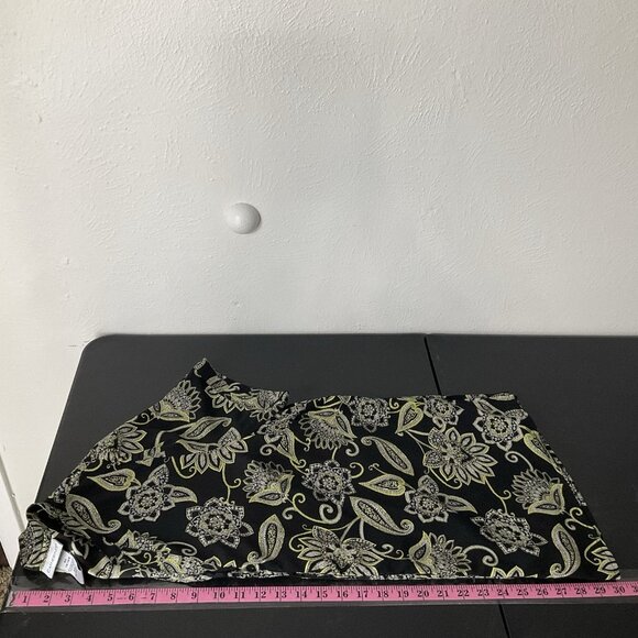 Catherines Top‎ Women 16 W Button Up Floral Short Sleeves V-Neck Casual Travel - Picture 10 of 11